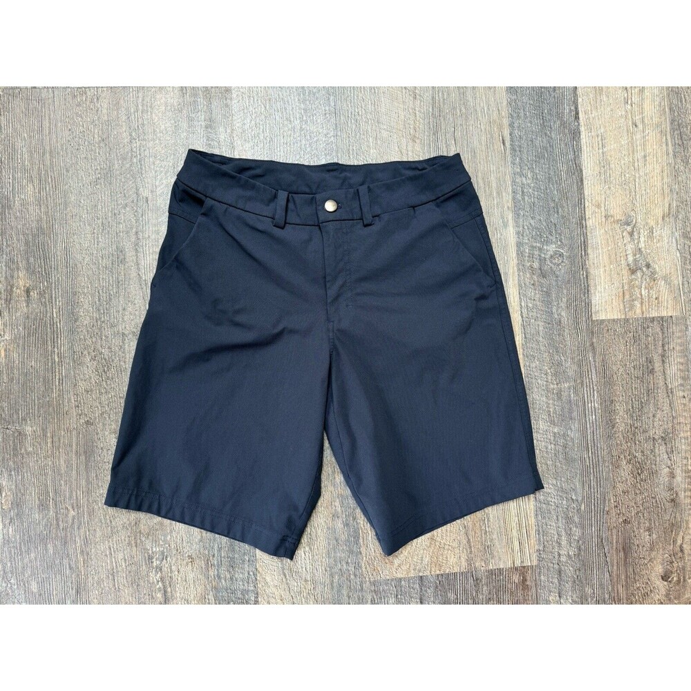 Lululemon The Works Shorts Mens 30 Navy Blue Golf Warpstreme 10" Inseam M7929SE
